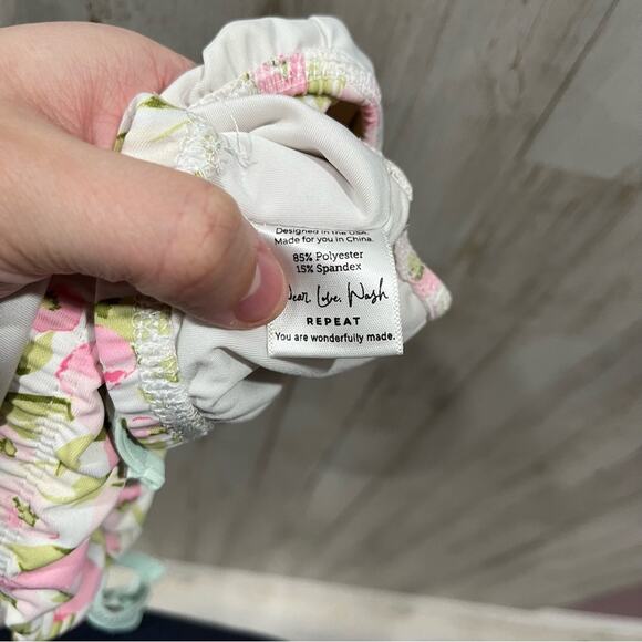 Sweethoney Pink Floral Swimsuit Bathing Suit Bottoms Side Tie - Picture 7 of 7